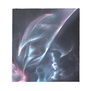 Bloco De Notas Abstrato Nebula Azul e Púrpura