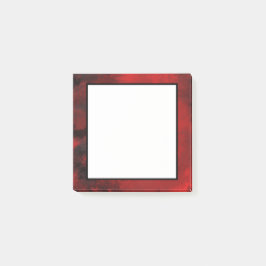 Bloco De Notas Abstrato preto e vermelho moderno - Misterioso Esc