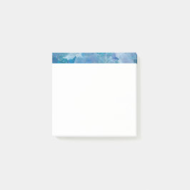 Bloco De Notas Abstrato Teal Sticky Notes 3" x 3"