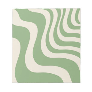 Bloco De Notas Abstrato Verde Na moda Primavera de de Greve de On