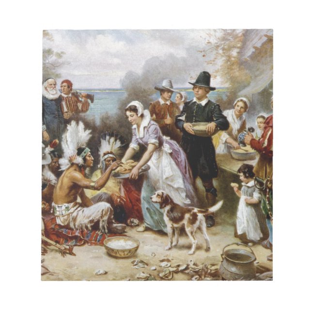 Bloco De Notas Ação de Graças de 1rua (Frente)