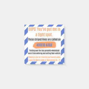 Bloco De Notas Access Aisle Sticker para Louisville, Kentucky