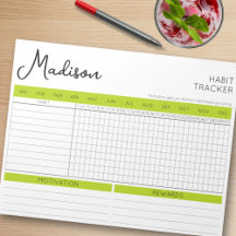 Acentos Verdes do Controlador de Hábitos Diários S