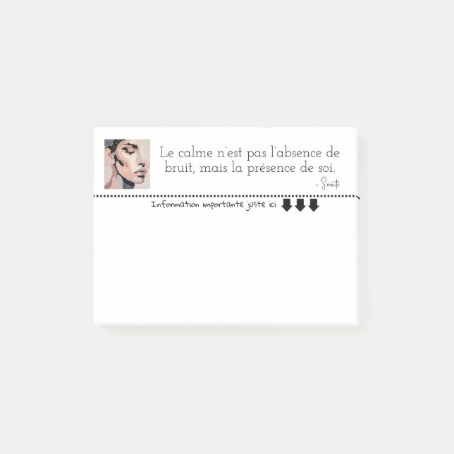 Bloco De Notas Acessante do Retrato féminin pixelisé (Frente)