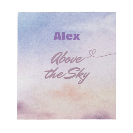 Bloco De Notas Acima do céu