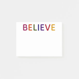 Bloco De Notas Acredite Multicolorido