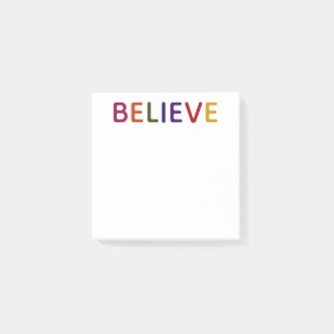 Bloco De Notas Acredite Multicolorido
