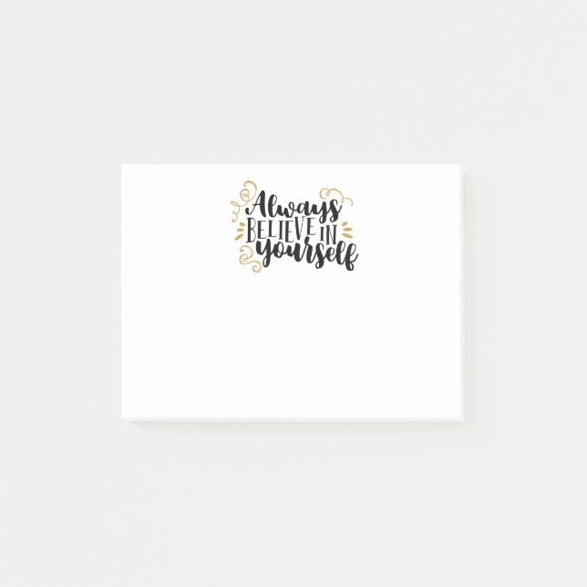 Bloco De Notas Acredite sempre em o senhor mesmo (Frente)