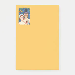 BLOCO DE NOTAS ADAM & EVE PILGRIMS, BIBLICAL WHIMSY AGRADECIMENTO