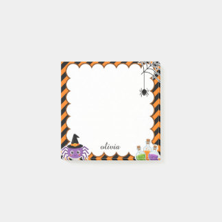Bloco De Notas Adesivos de Halloween Personalizados Fofos