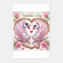 Adesivos de Natal Cor-de-Rosa Cisne Valentão Fofo 