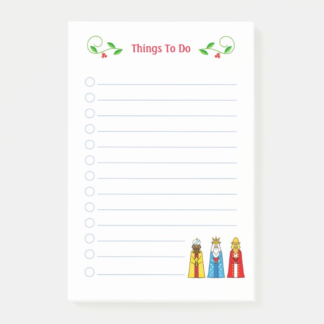 Bloco De Notas Adesivos de Natal Lindos para Coisas a Fazer dos R (Frente)
