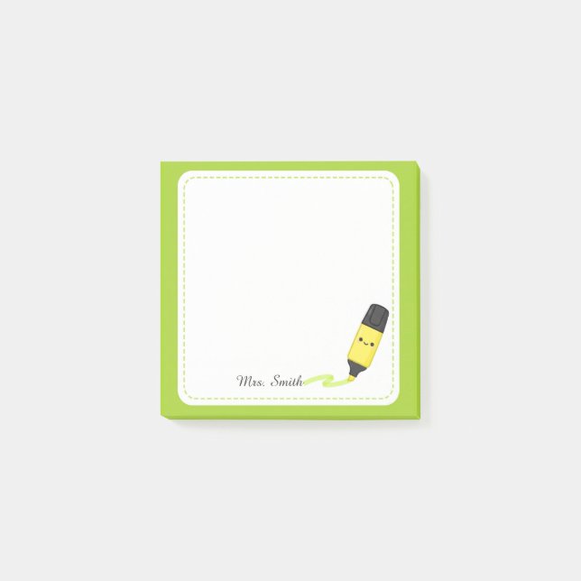 Bloco de Notas Adhesivas Personalizadas para Profe (Frente)