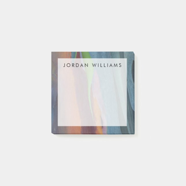 Bloco De Notas Adicionar Seu Nome| Abstrato De Árvore De Goma Arc (Frente)