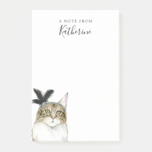 Bloco De Notas Adicionar Seu Nome Downton Cat