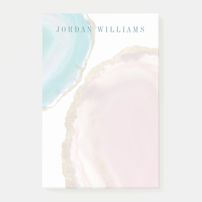 Bloco De Notas Adicionar Seu Nome| Pedras Gem I (Frente)