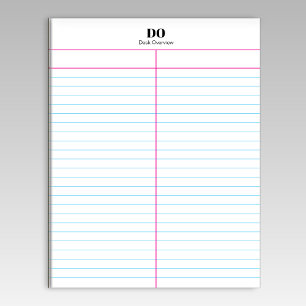 Bloco De Notas Adicionar Seu Próprio Nome Notepad De Duas Colunas