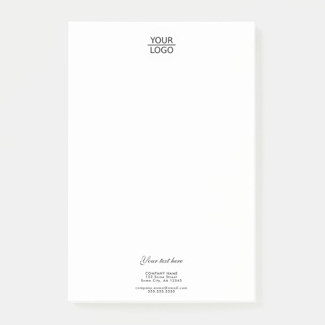 Bloco De Notas Adicione seu logotipo, promoção personalizada da e (Frente)