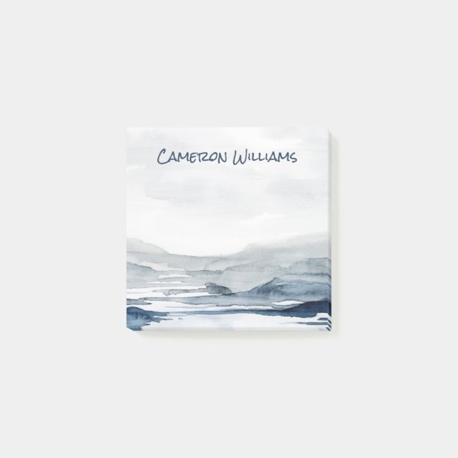 Bloco De Notas Adicione seu nome | Horizonte II Fapado (Frente)