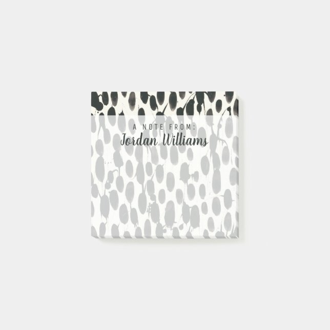 Bloco De Notas Adicione seu nome | Invariável I | Negra (Frente)