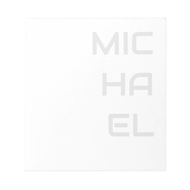 Bloco De Notas Adicione seu nome moderno comum (Frente)