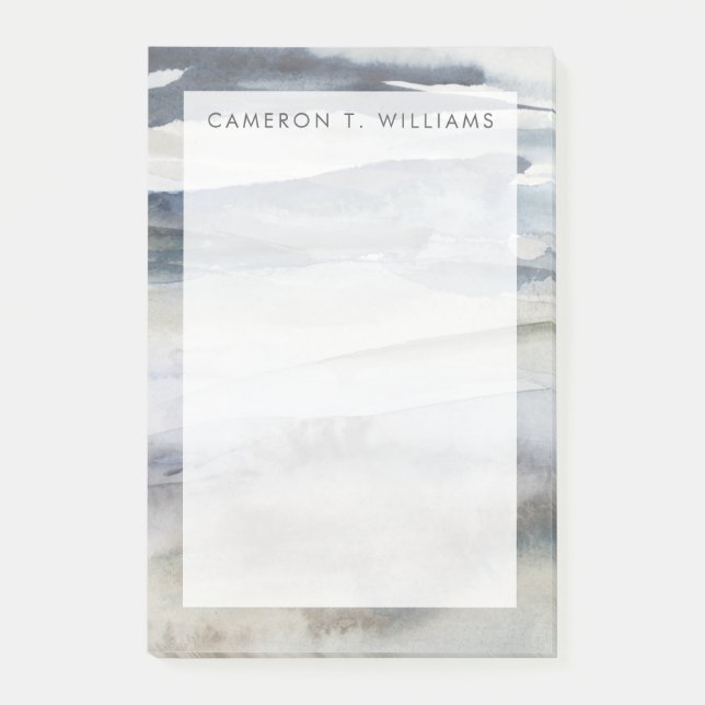 Bloco De Notas Adicione seu nome | Pulverização do Sal Neutro (Frente)