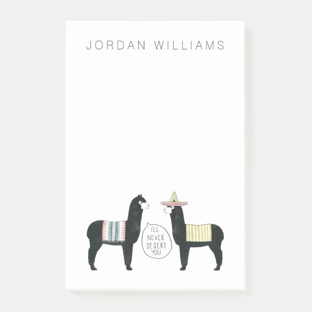 Bloco De Notas Adicione seu nome | Vamos Taco Sobre Ele | Nunca v (Frente)