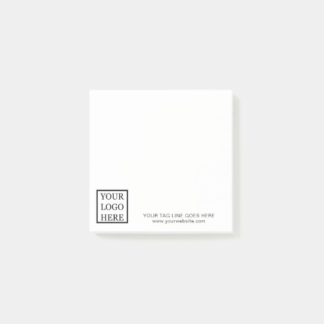 Bloco De Notas Adicione seu Promocional de logotipo para empresa  (Frente)