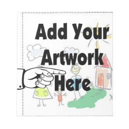 Bloco De Notas Adicione seu próprio Trabalho de arte ou Trabalho 