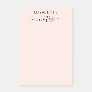 Bloco De Notas Adicione seu simples conhecido coram rosa