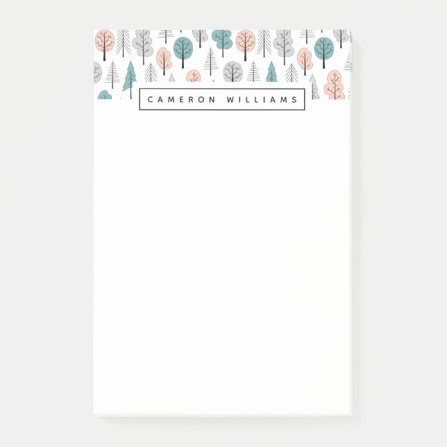 Bloco De Notas Adicione seu teste padrão | bonito conhecido da (Frente)