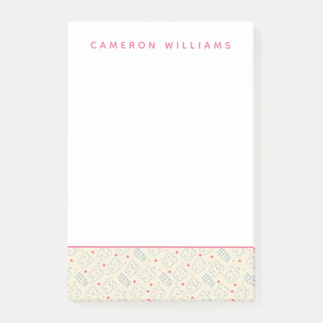 Bloco De Notas Adicione seu teste padrão feliz | Pastel conhecido (Frente)