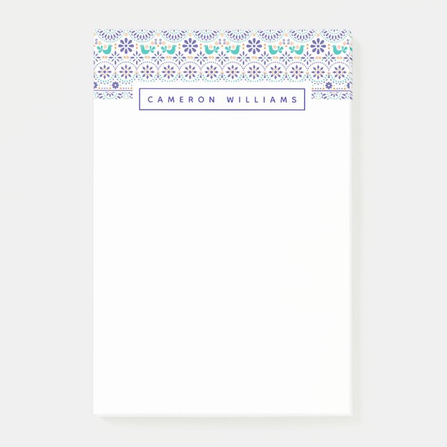 Bloco De Notas Adicione seu teste padrão | mexicano conhecido da (Frente)