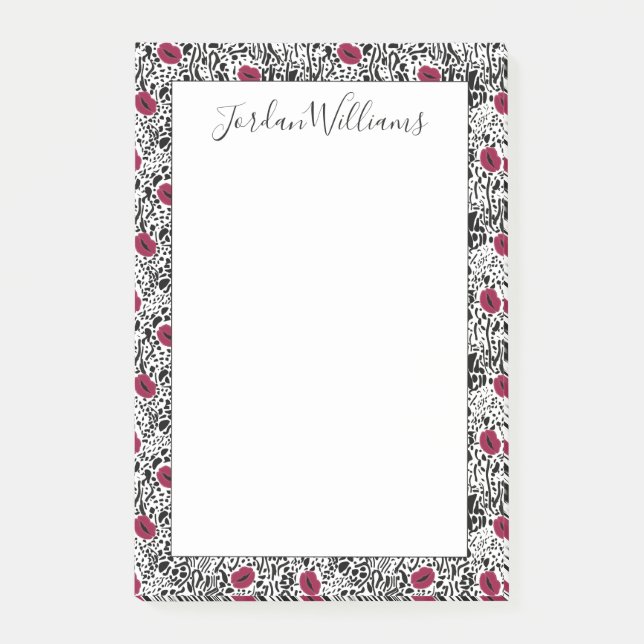 Bloco De Notas Adicione seu teste padrão | moderno conhecido dos (Frente)