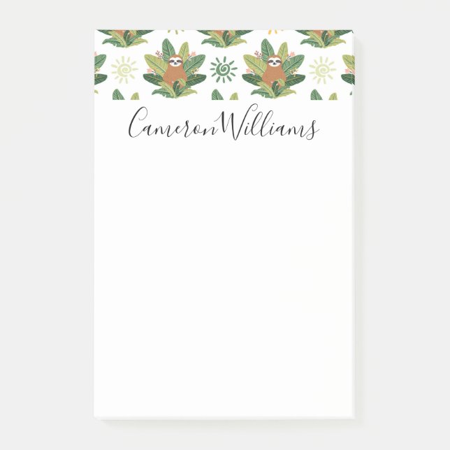 Bloco De Notas Adicione seu teste padrão | tropical conhecido da (Frente)