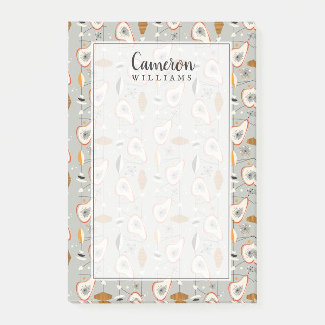 Bloco De Notas Adicione seus cerceta | geométrica conhecida & (Frente)