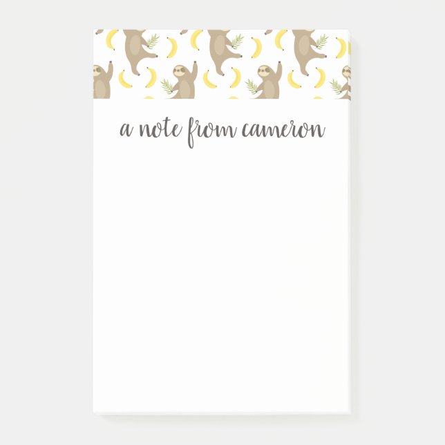 Bloco De Notas Adicione seus preguiças de | & teste padrão (Frente)