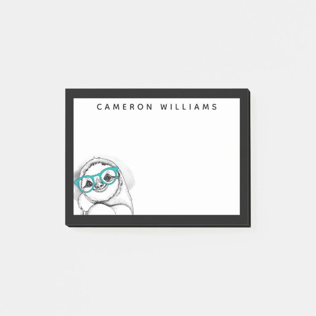 Bloco De Notas Adicione sua preguiça conhecida do hipster de | (Frente)