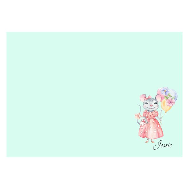 Bloco De Notas Adicione um nome para o rato doce Escolha o Posto  (Criador carregado)