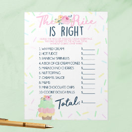 Bloco De Notas Adivinha o Pacote de Jogos Essenciais do Sorvete d