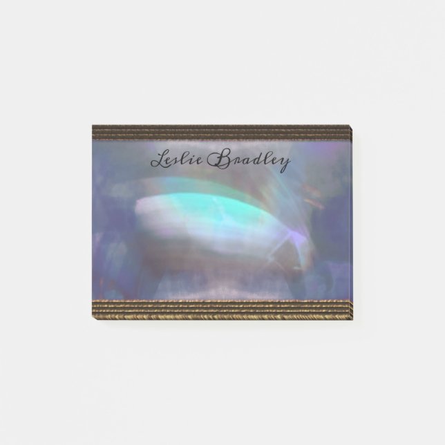 Bloco De Notas Admenia Bleu Elegante Monograma (Frente)