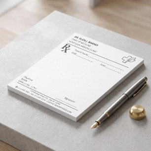 Bloco De Notas Administração de Mesa de Médico & Notas Clínicas R