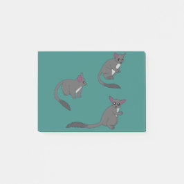 Bloco De Notas Adorable Bushbabies Illustration