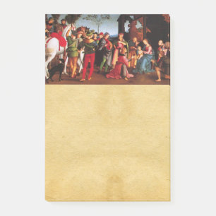 BLOCO DE NOTAS ADORAÇÃO DO PARCEIRO DE NATIVIDADE DE MAGI