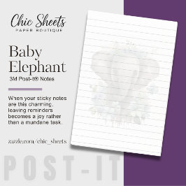 Bloco De Notas Adorável Elefante Bebê Notas Post-it® 3M
