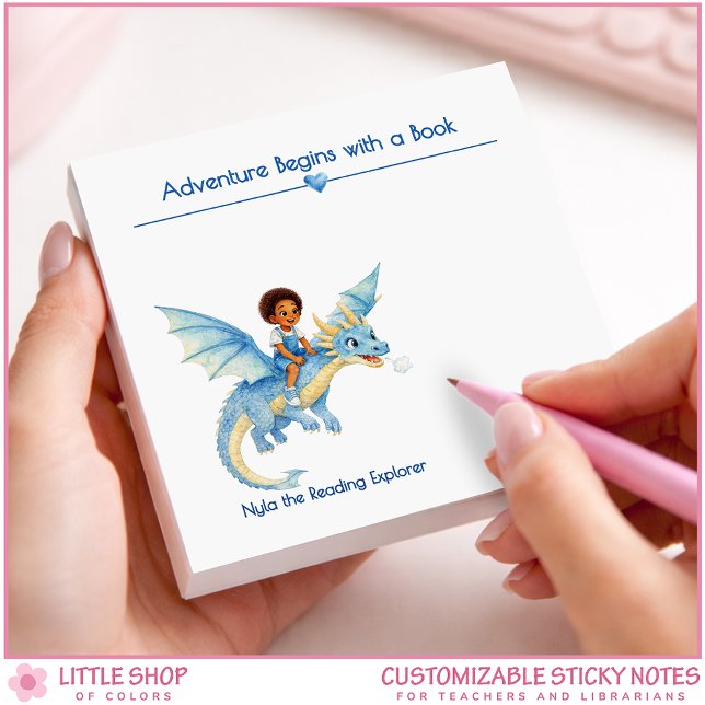 Bloco De Notas Adventure Begins with a Book Personalized Book Lov (Criador carregado)