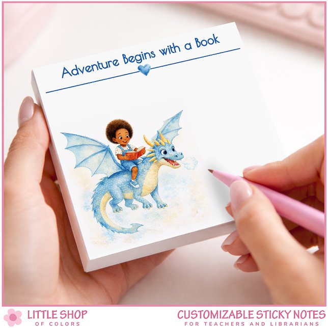 Bloco De Notas Adventure Begins with a Book Personalized Book Lov (Criador carregado)