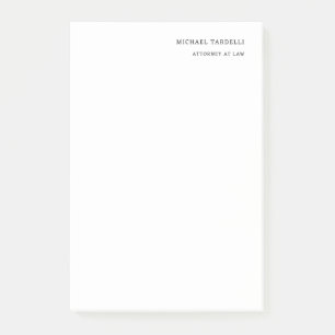 Bloco De Notas Advogado da Lei Clássica Minimalista