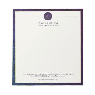 Bloco De Notas Advogado-escritório elegante profissional personal