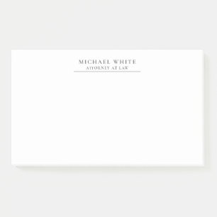 Bloco De Notas Advogado Minimalista Profissional